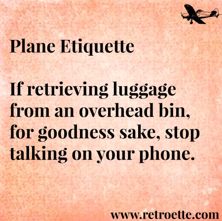modern plane etiquette