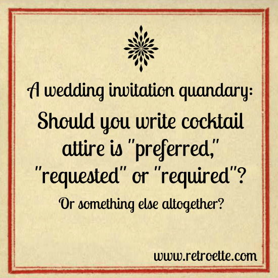 Proper wedding invite wording