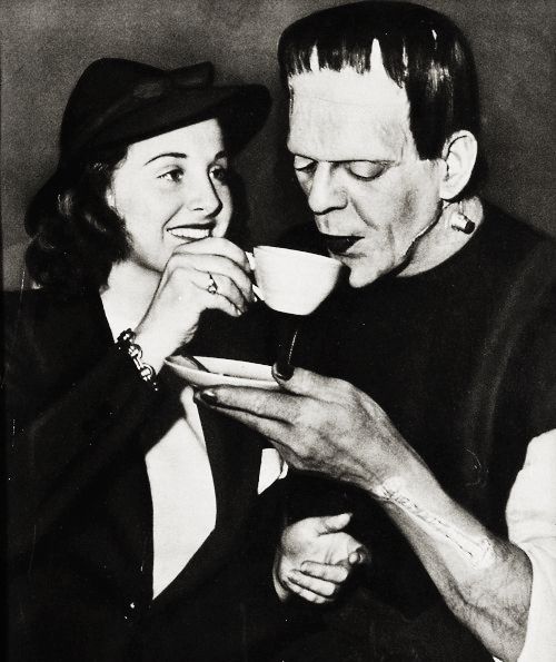 Frankenstein has tea