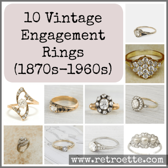 unusual vintage engagement rings