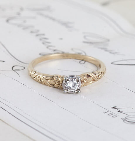 1940s vintage engagement ring