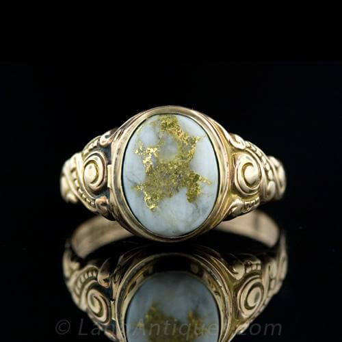 victorian poison or locket ring