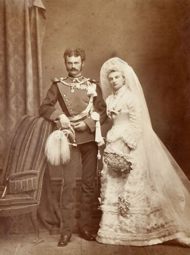 Victorian Bavarian wedding dress